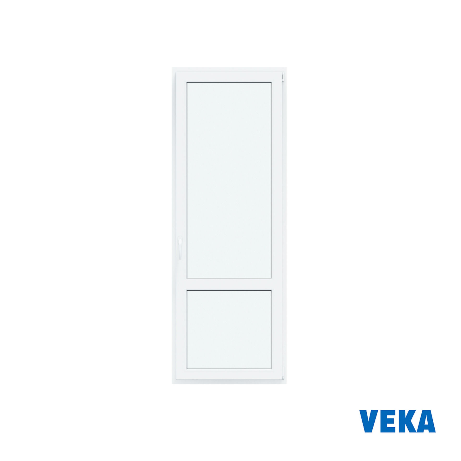 Пластиковая дверь ПВХ VEKA 2100x800мм (ВхШ) правая Двухкамерная